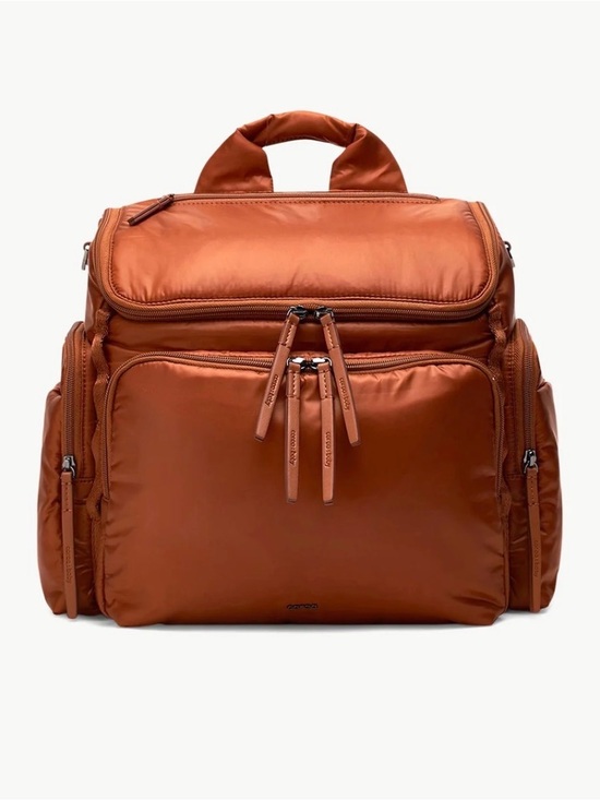 Caraa Handbags - Caraa Nylon Baby Bag Backpack in Clay